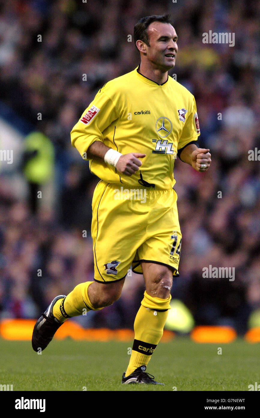 Fußball - FA Cup - Dritte Runde - Chelsea gegen Scunthorpe United. Peter Beagrie, Scunthorpe United Stockfoto