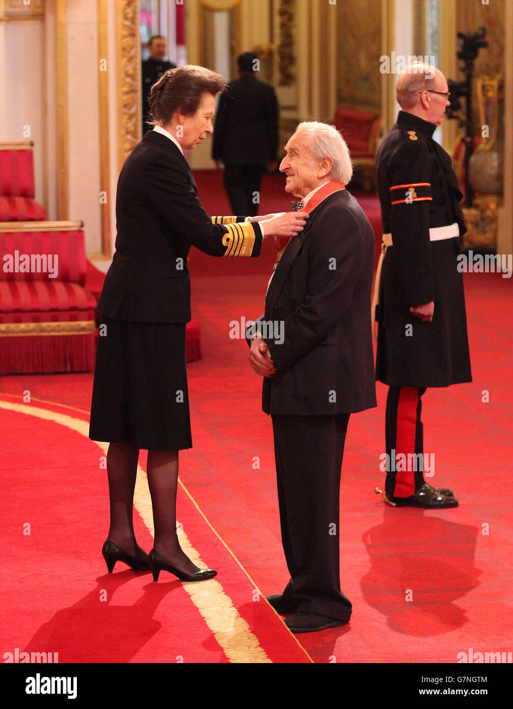 Investitur am Buckingham Palace Stockfoto