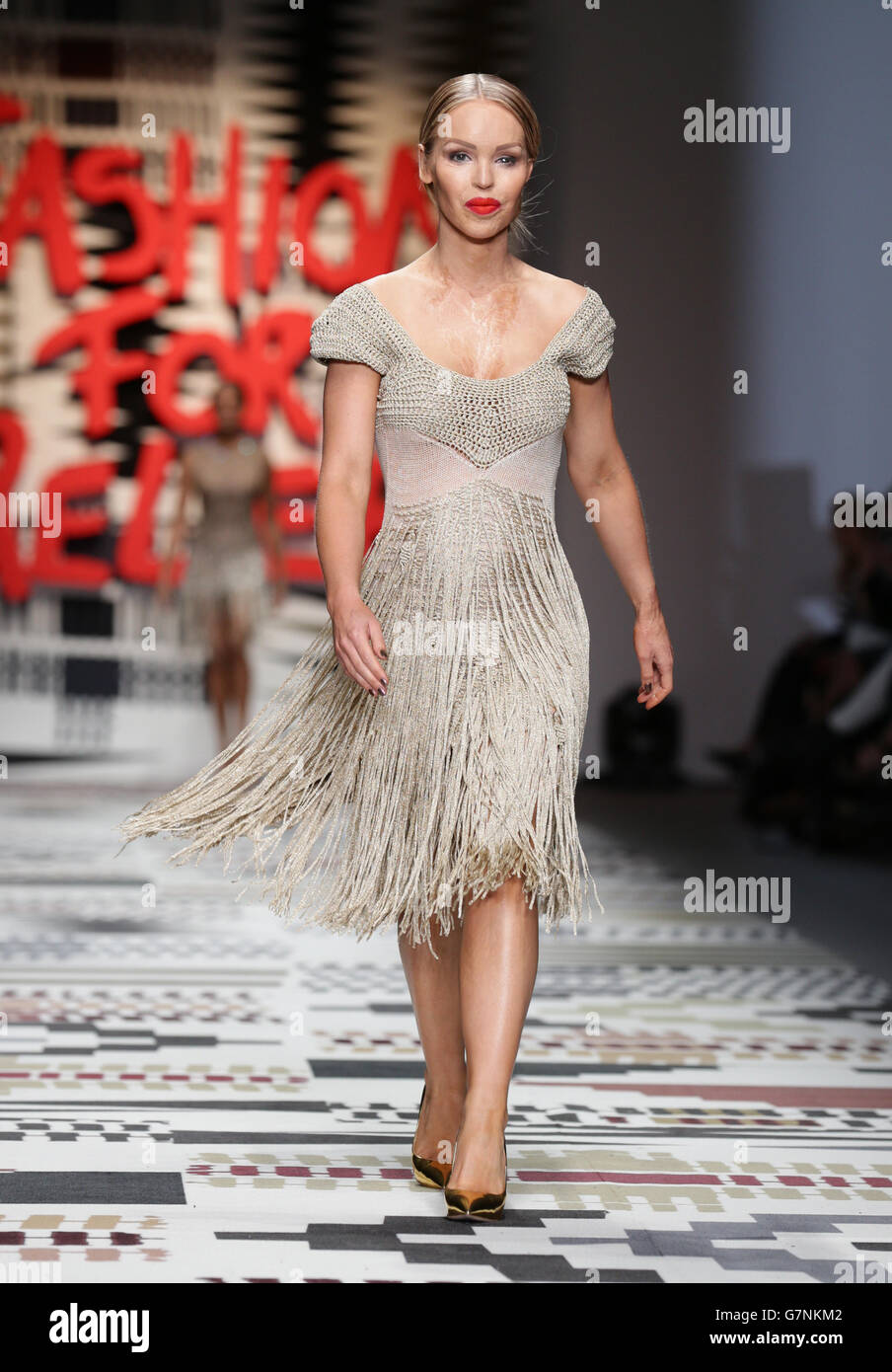 Fashion For Relief Catwalk 2015 - London Stockfoto