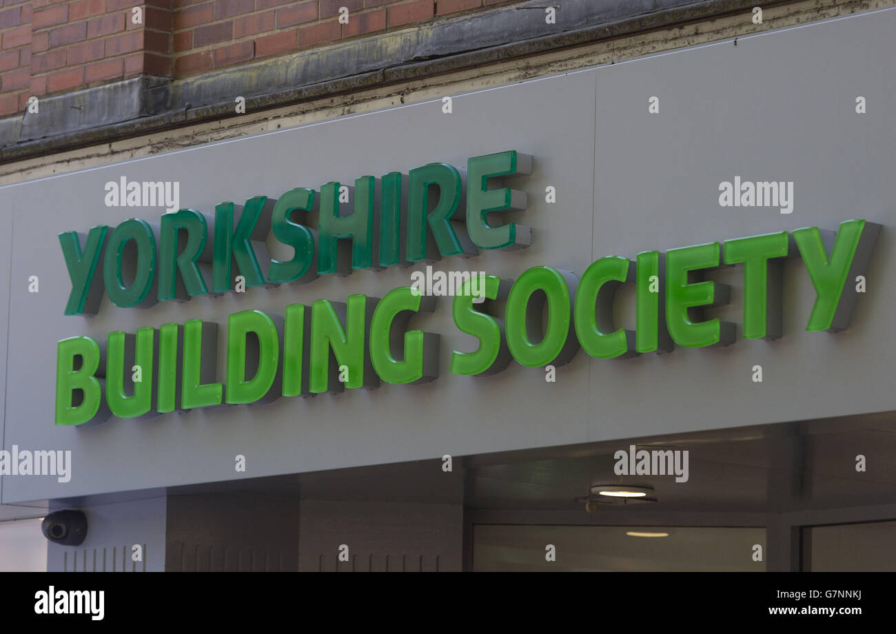 Yorkshire Building Society 2015 Logo. Aktualisiertes Yorkshire Building Society Branding für 2015 - kostenlos zu verwenden Stockfoto