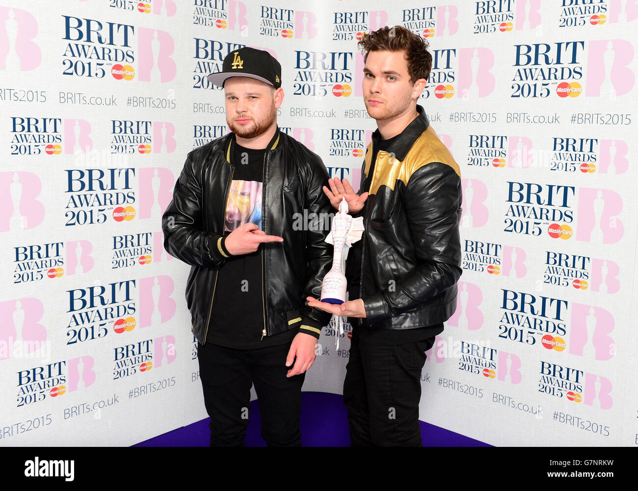 Brit Awards 2015 - Press Room - London Stockfoto