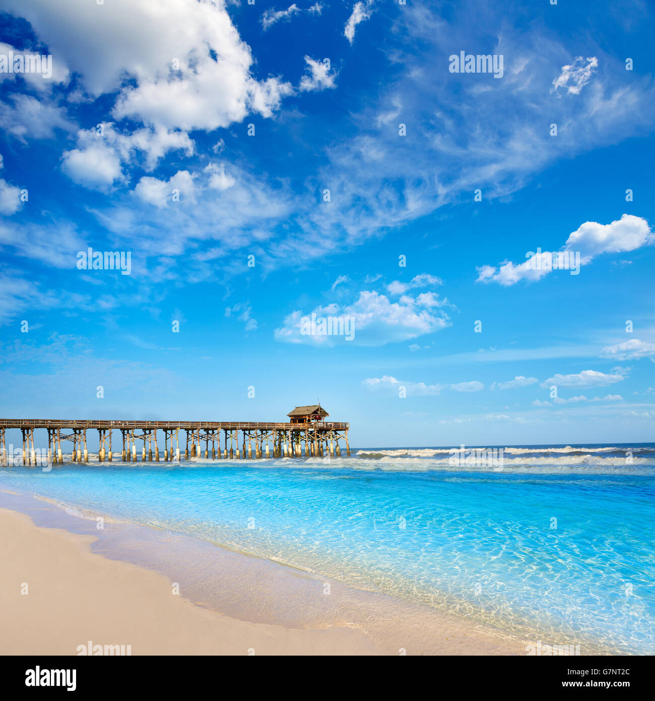 Cocoa Beach Pier in Cape Canaveral, Florida und Umgebung: in der Nähe von Orlando Stockfoto