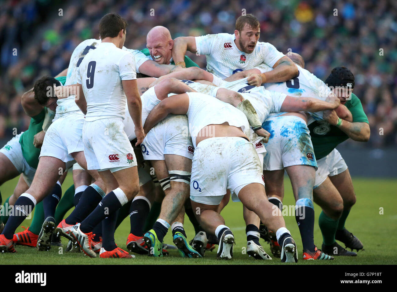 Rugby-Union - 2015 RBS Six Nations - Irland / England - Aviva Stadium Stockfoto