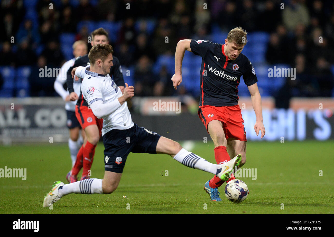 Fußball - Himmel Bet Meisterschaft - Bolton Wanderers V Reading - Macron Stadion Stockfoto