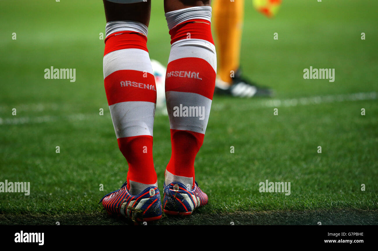 Fußball - UEFA Champions League - 16. Runde - Erstes Bein - Arsenal gegen Monaco - Emirates Stadium. Mesut Ozil von Asenal während des Spiels der UEFA Champions League Runde 16 im Emirates Stadium, London. Stockfoto