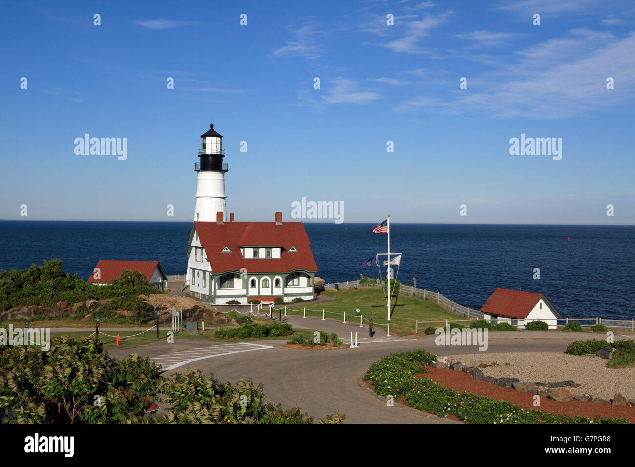 Portland Head Light, Cape Elizabeth, Maine, USA Stockfoto