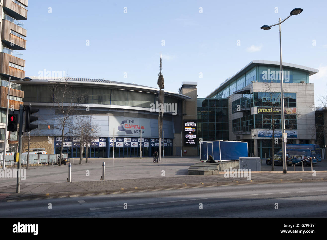 Eine Gesamtansicht der Capital FM Arena in Nottingham, England. Stockfoto