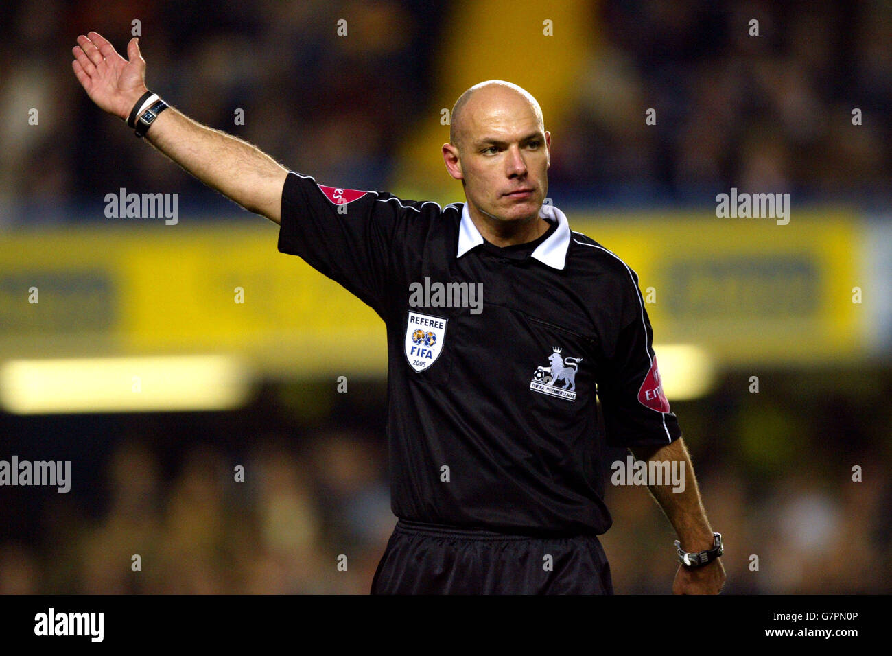 Fußball - FA Barclays Premiership - Chelsea / Manchester City - Stamford Bridge. Howard Webb, Schiedsrichter Stockfoto