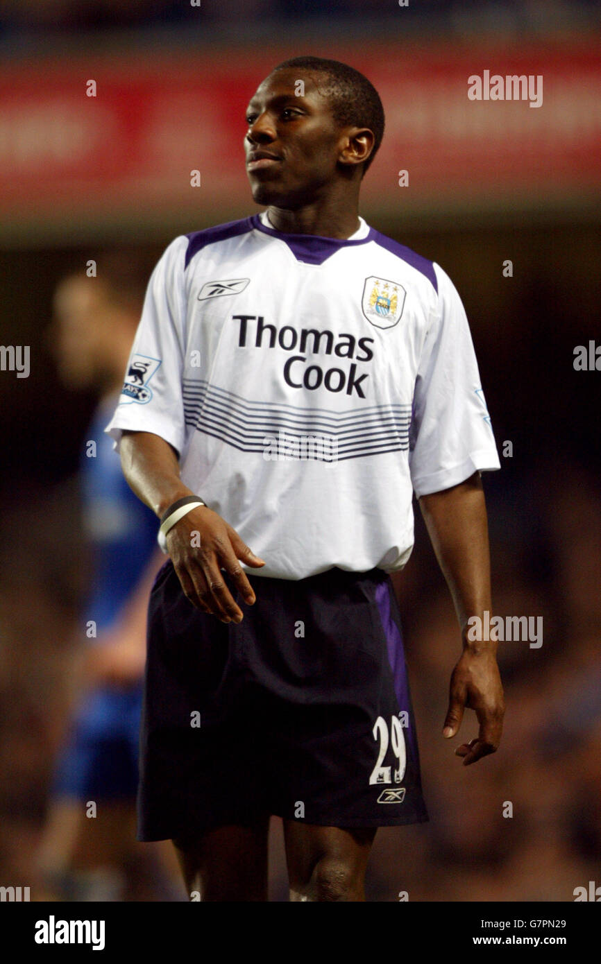 Fußball - FA Barclays Premiership - Chelsea / Manchester City - Stamford Bridge. Shaun Wright-Phillips, Manchester City Stockfoto