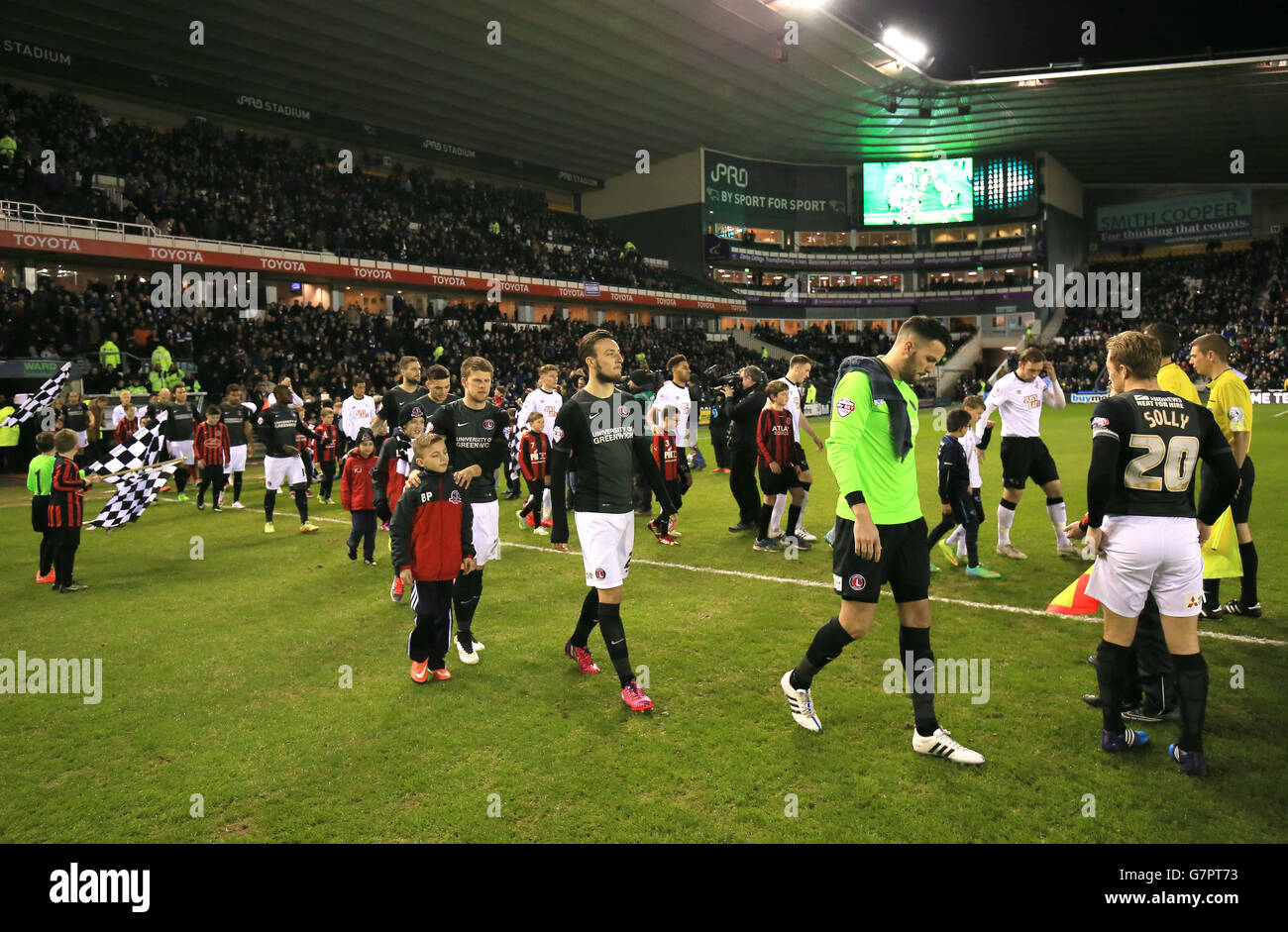 Fußball - Himmel Bet Meisterschaft - Derby County V Charlton Athletic - iPro Stadion Stockfoto