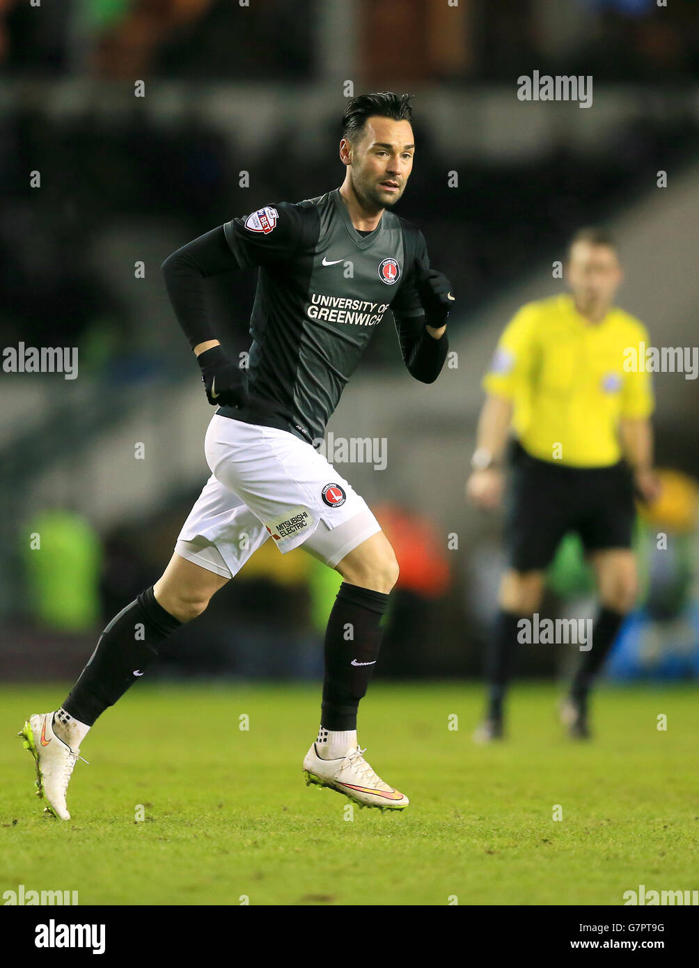 Fußball - Sky Bet Championship - Derby County / Charlton Athletic - iPro Stadium. Chris Eagles, Charlton Athletic. Stockfoto