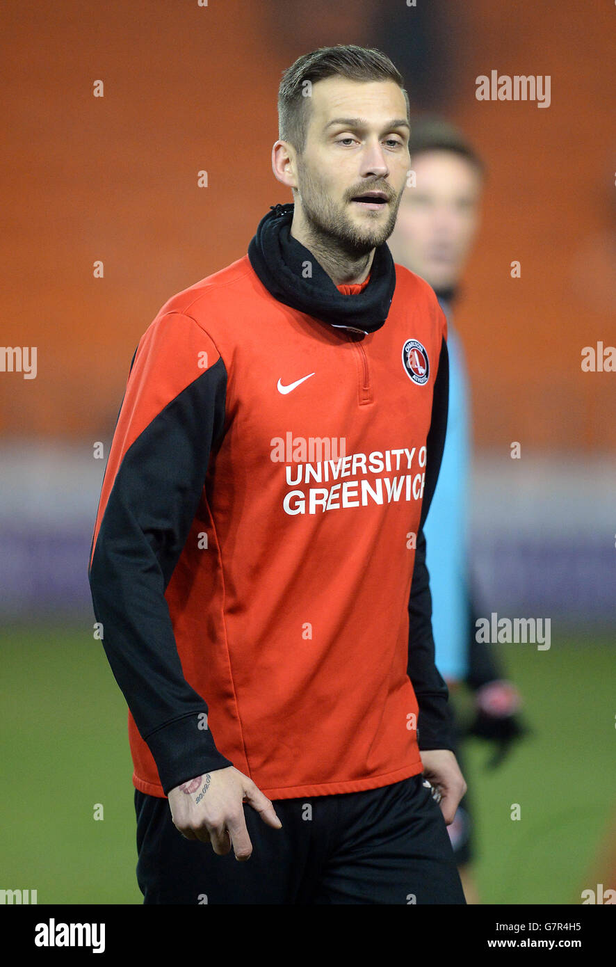 Fußball - Himmel Bet Meisterschaft - Blackpool V Charlton Athletic - Bloomfield Road Stockfoto