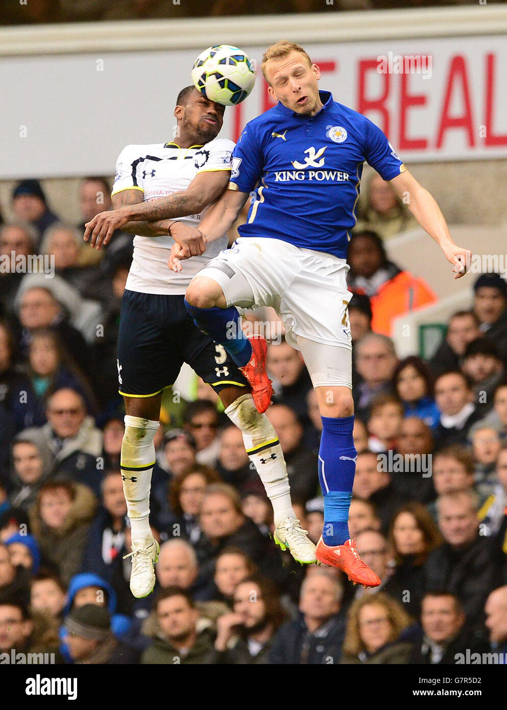 Fußball - Barclays Premier League - Tottenham Hotspur gegen Leicester City - White Hart Lane Stockfoto