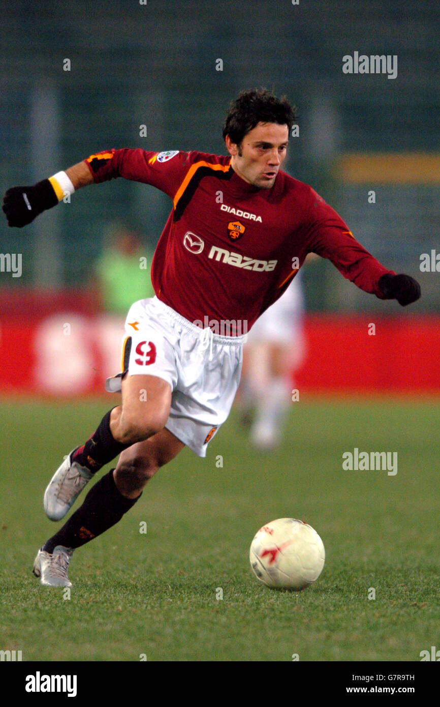 Fußball - Italian Cup - Viertelfinal - Hinspiel - Roma V Fiorentina - Olympiastadion Stockfoto