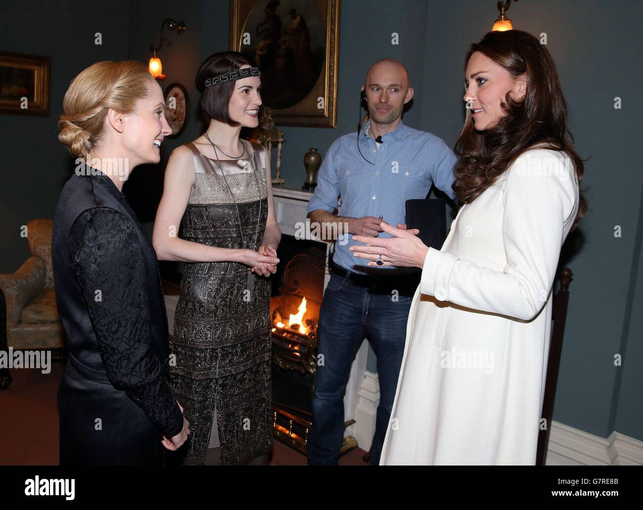 Herzogin von Cambridge Besuch in Ealing Studios Stockfoto