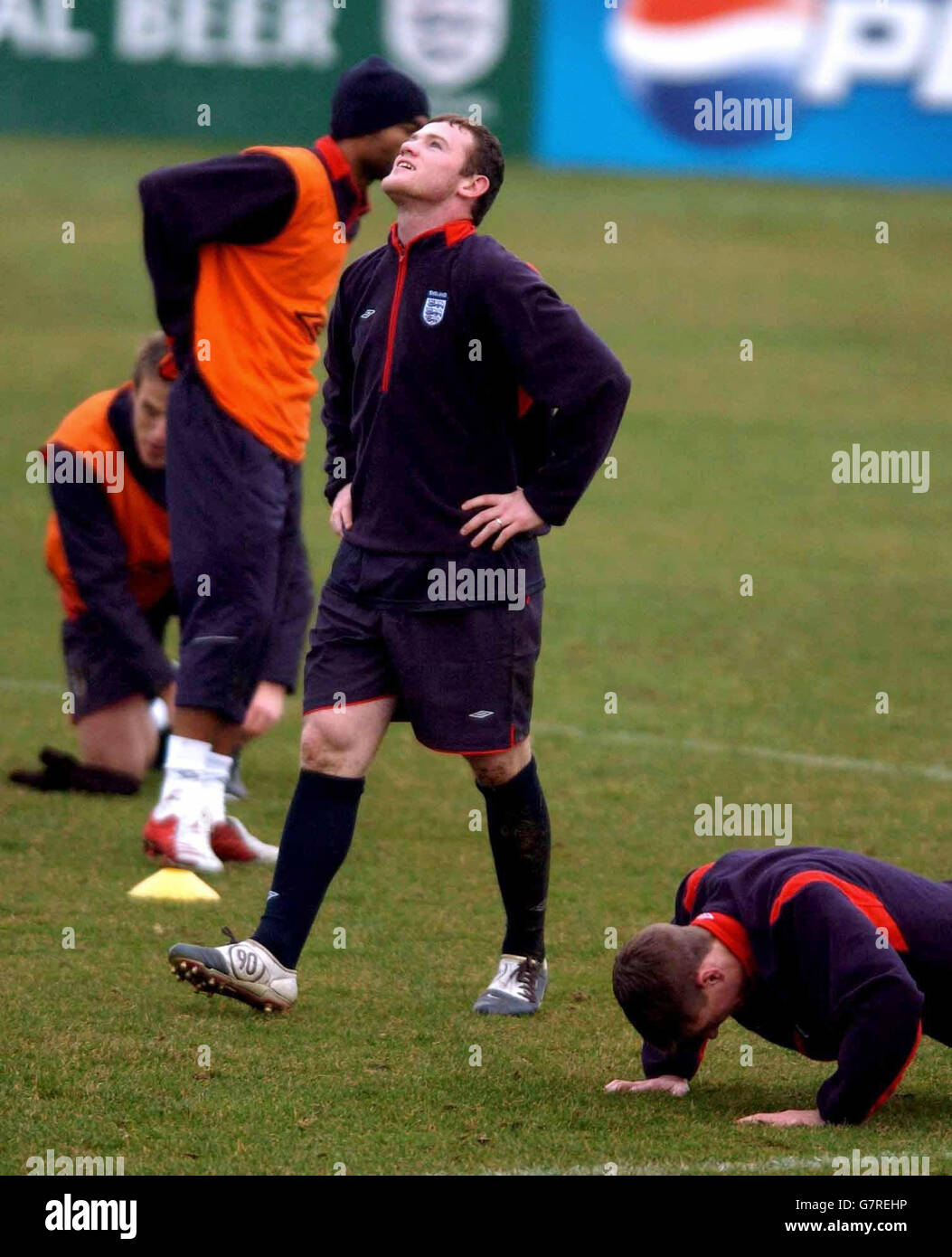 Fußball - internationale Freundschaftsspiele - England V Holland - England Training - Champney Federn Stockfoto