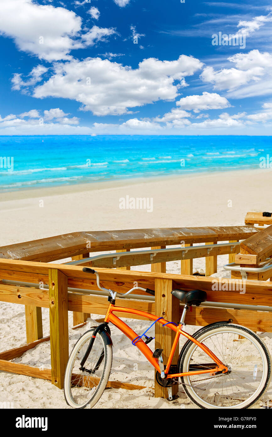 Florida Fort Myers Beach Fahrrad in USA Stockfoto