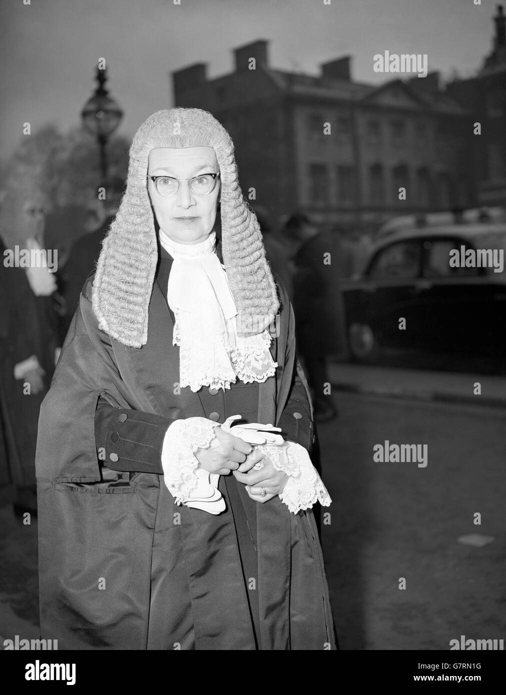 Gesetz - Vereidigung der neuen Kronanwalt - Elizabeth Lane QC - Oberhaus, London Stockfoto
