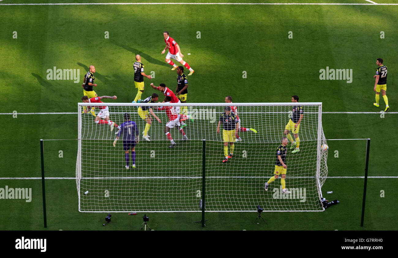 Fußball - Johnstone es Paint Trophy - Finale - Bristol City V Walsall - Wembley-Stadion Stockfoto