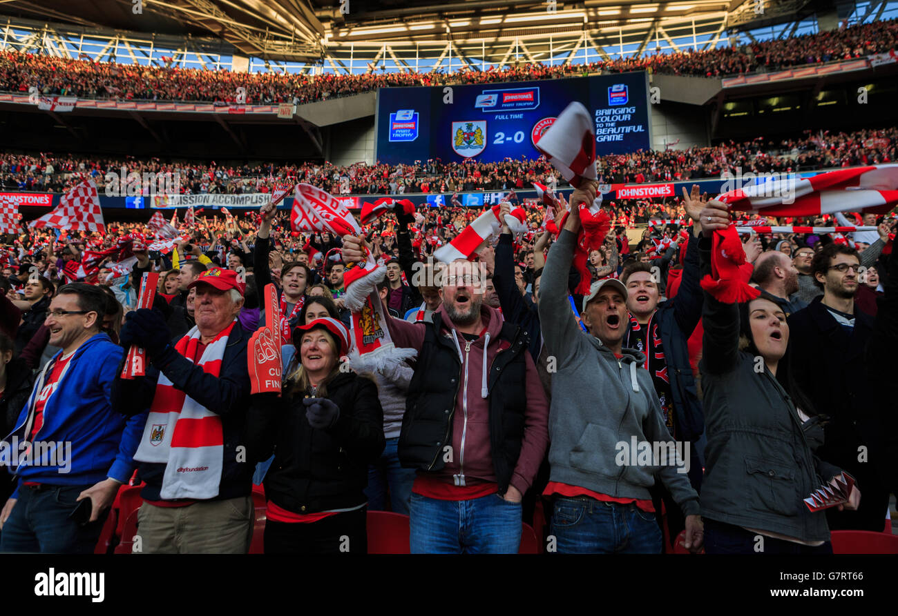 Fußball - Johnstone es Paint Trophy - Finale - Bristol City V Walsall - Wembley-Stadion Stockfoto