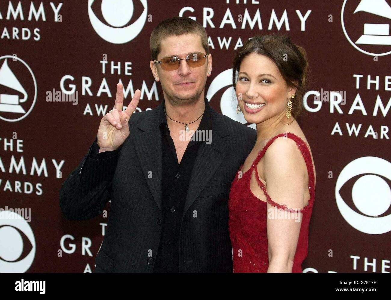 47. Grammy Awards – Staples Center – Los Angeles. Rob Thomas und Frau Marisol. Stockfoto