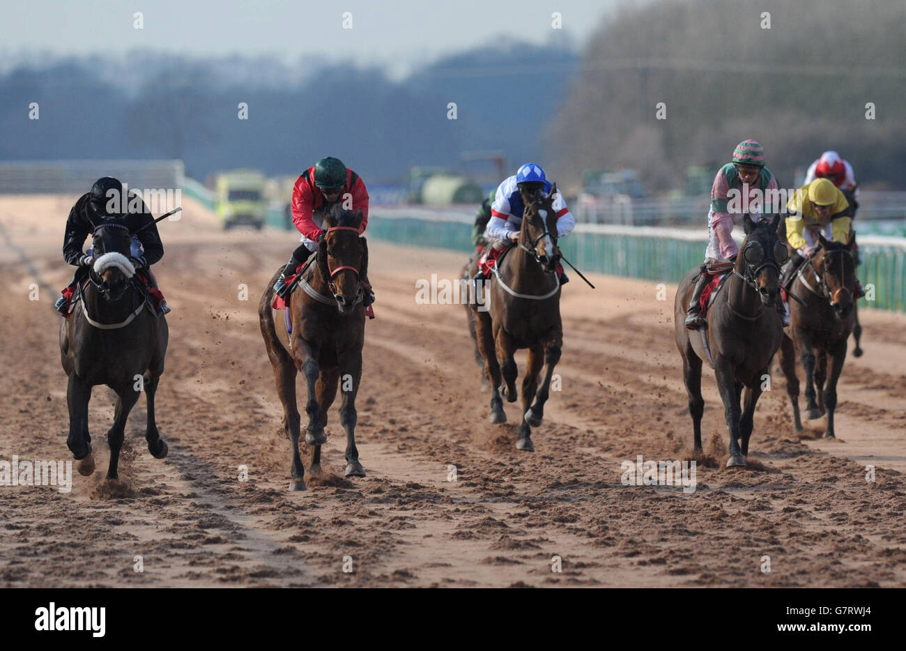 Pferderennen - Southwell Racecourse Stockfoto