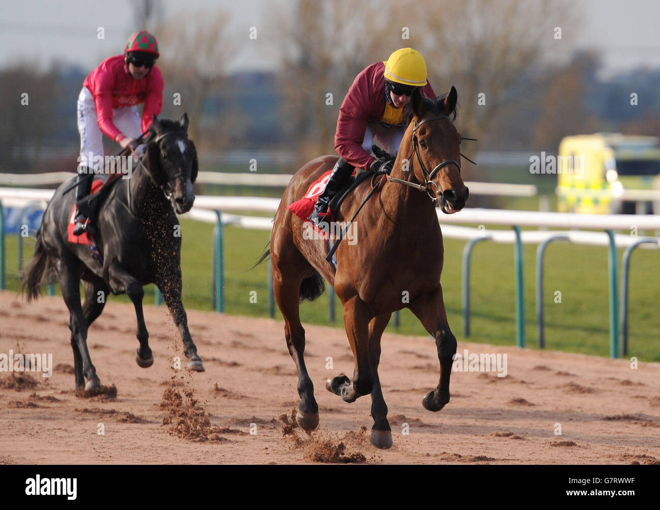 Pferderennen - Southwell Racecourse Stockfoto