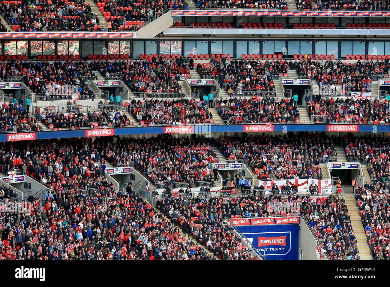 Fußball - Johnstone es Paint Trophy - Finale - Bristol City V Walsall - Wembley-Stadion Stockfoto