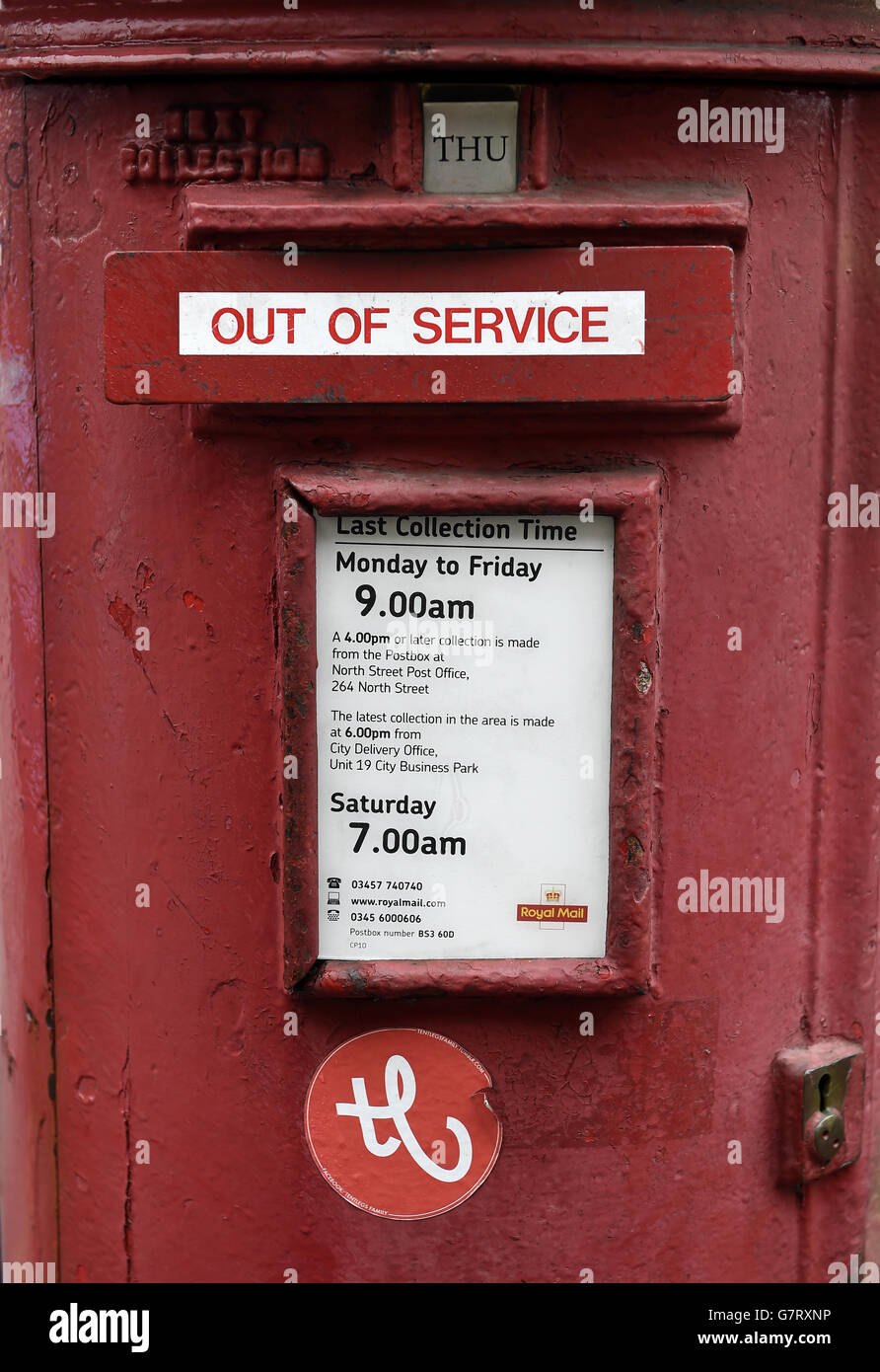 Royal Mail Lager Stockfoto