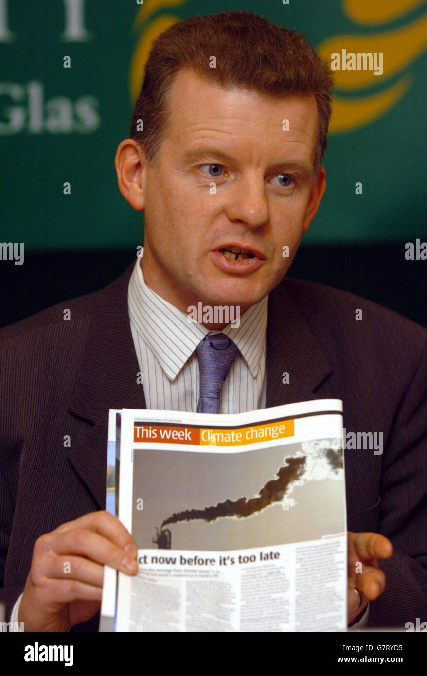 Kyoto-Protokoll-Pressekonferenz - Buswells Hotel Stockfoto