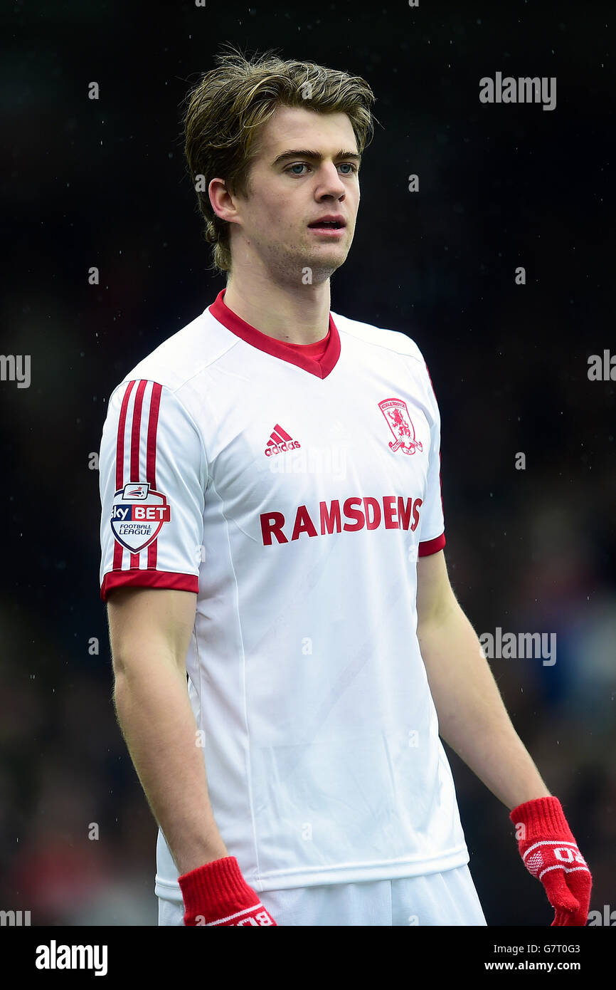 Fußball - Himmel Bet League One - Brentford V Middlesbrough - Griffin Park Stockfoto