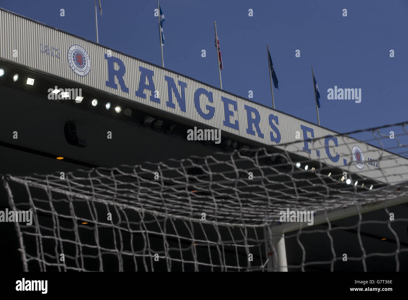 Fußball - schottische Meisterschaft - Rangers V Heart of Midlothian - Ibrox Stadium Stockfoto