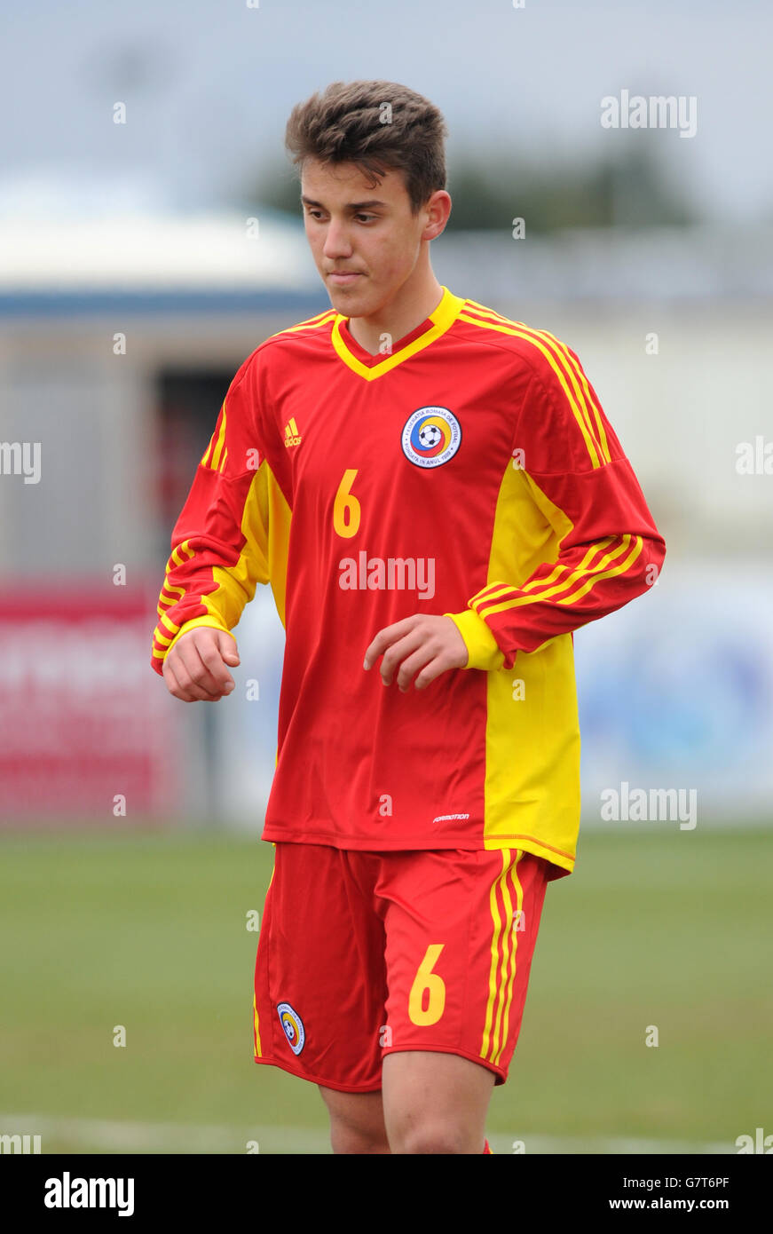 Fußball - UEFA-U17-Europameisterschaft - Elite-Runde - Gruppe 6 - Norwegen V Rumänien - James Parnell Stadium Stockfoto