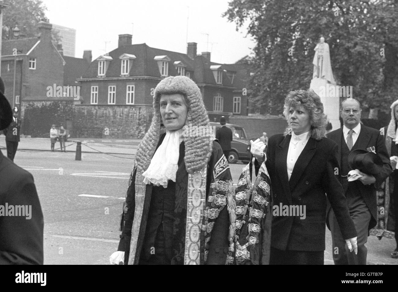 Lord Justice Butler-Sloss, 55, der 1955 in die innere Tempelbar gerufen wurde. Die erste Frau Court of Appeal Justice, nahm sie ihren Sitz im April dieses Jahres. Von der Bank ist sie Dame Elizabeth Butler-Sloss. Stockfoto