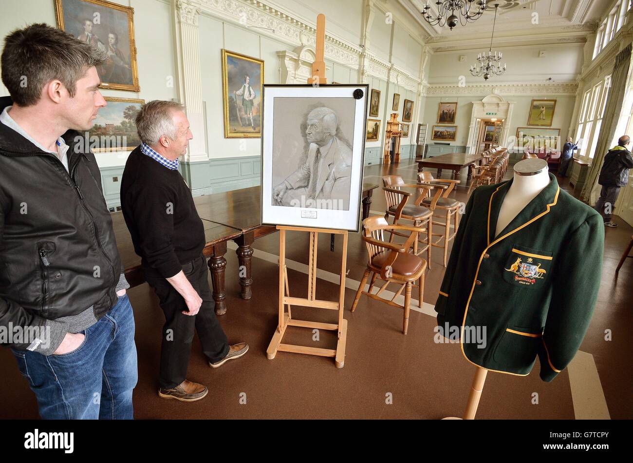 Richie Benaud Tribut Stockfoto