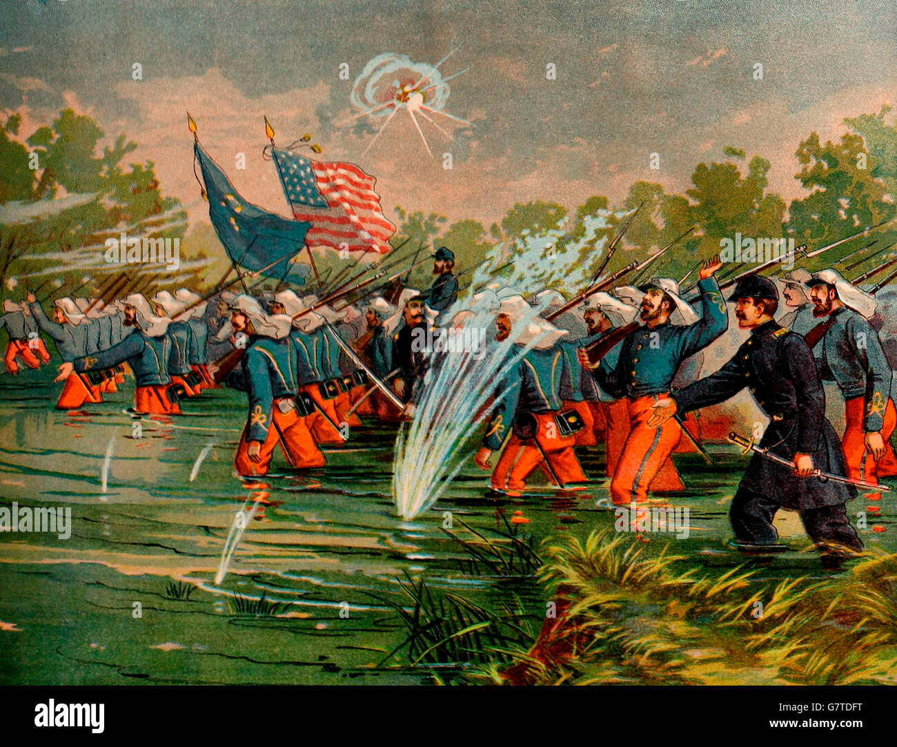Schlacht von Antietam, 17. September 1862. USA Bürgerkrieg Stockfoto