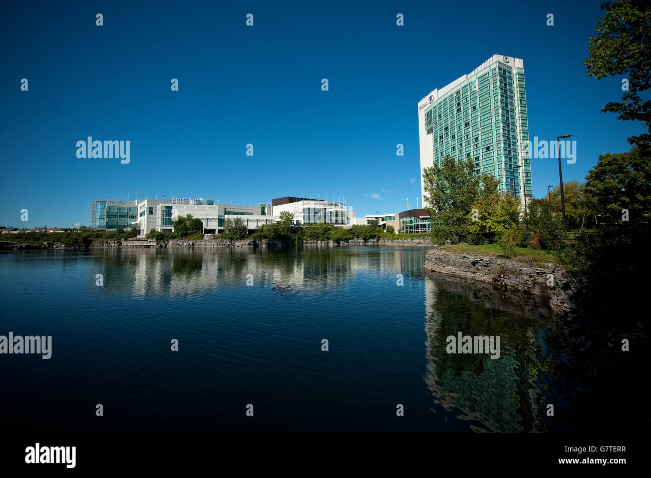 Leamy Lake Hotel Hilton Stockfoto