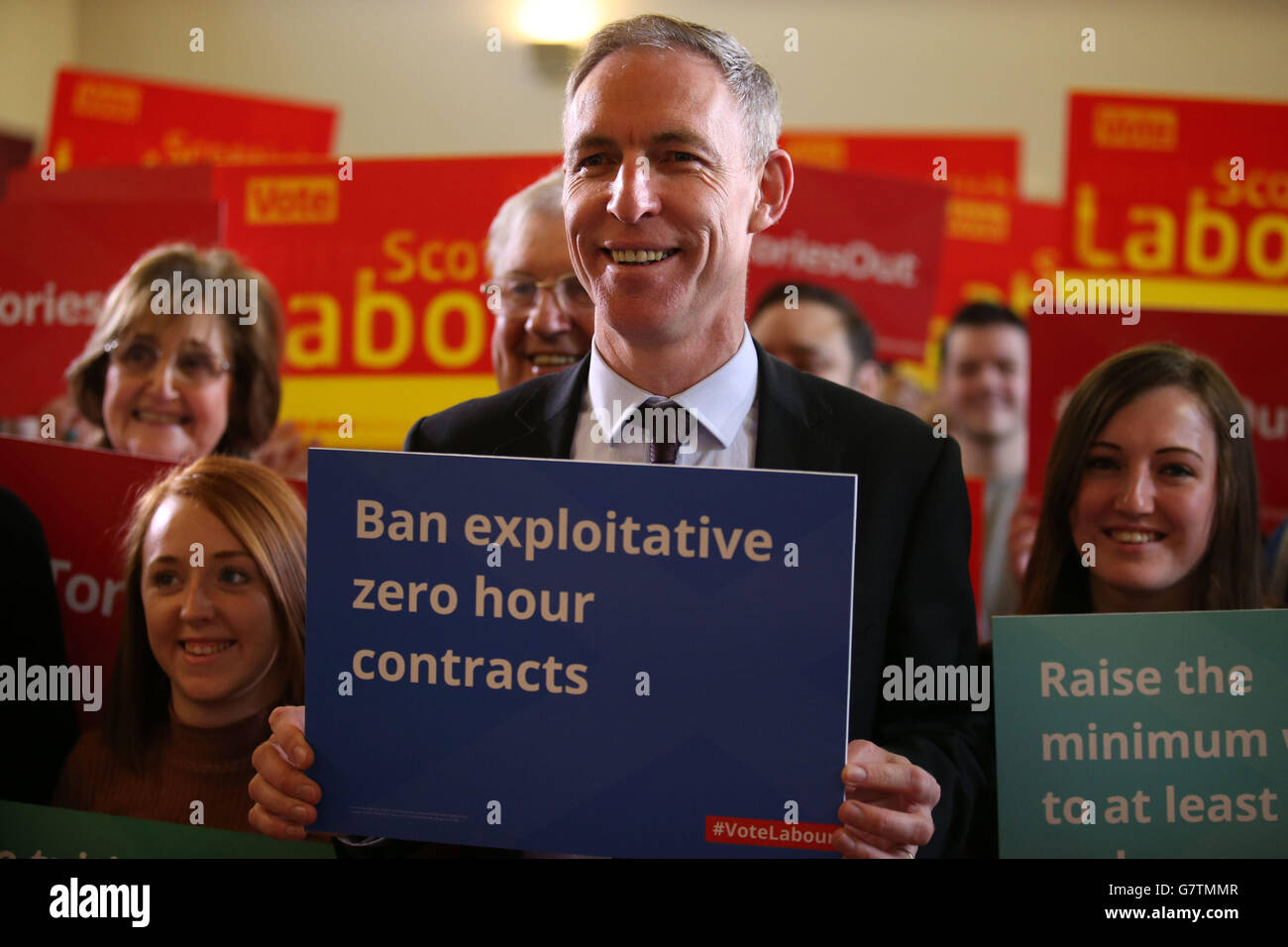 Parlamentswahlen 2015 Kampagne - 6. April Stockfoto