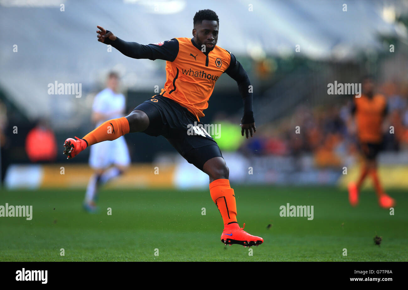 Fußball - Sky Bet Championship - Wolverhampton Wanderers gegen Leeds United - Molineux Stadium. „Nouha Dicko“ Von Wolverhampton Wanderers Stockfoto