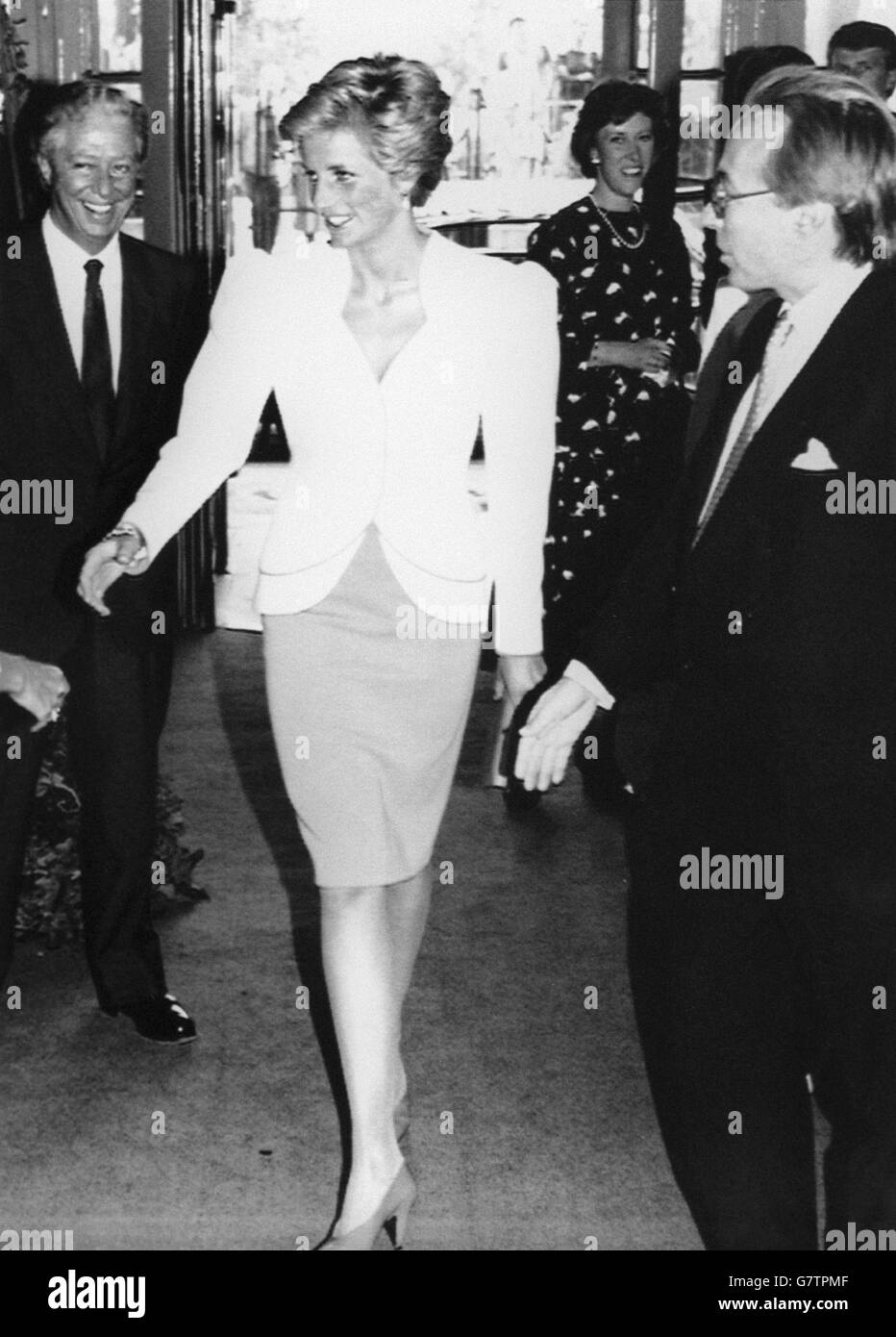 Royalty - Prinzessin von Wales - Aids Krise Vertrauen und Mode Mittagessen - Savoy Hotel, London Stockfoto