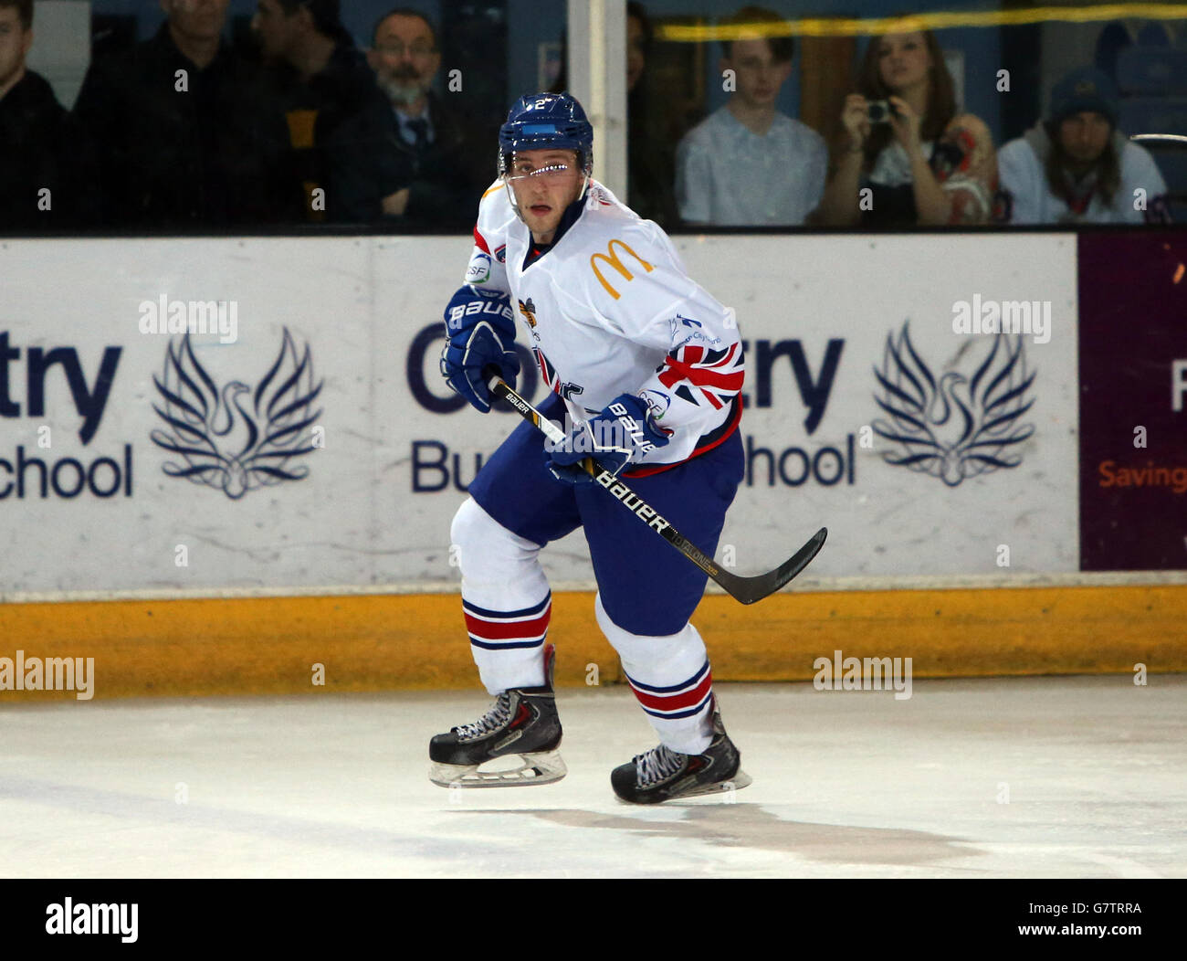 Eishockey - International Friendly - Großbritannien - Polen - Coventry SkyDome. Matt Haywood, Großbritannien Stockfoto