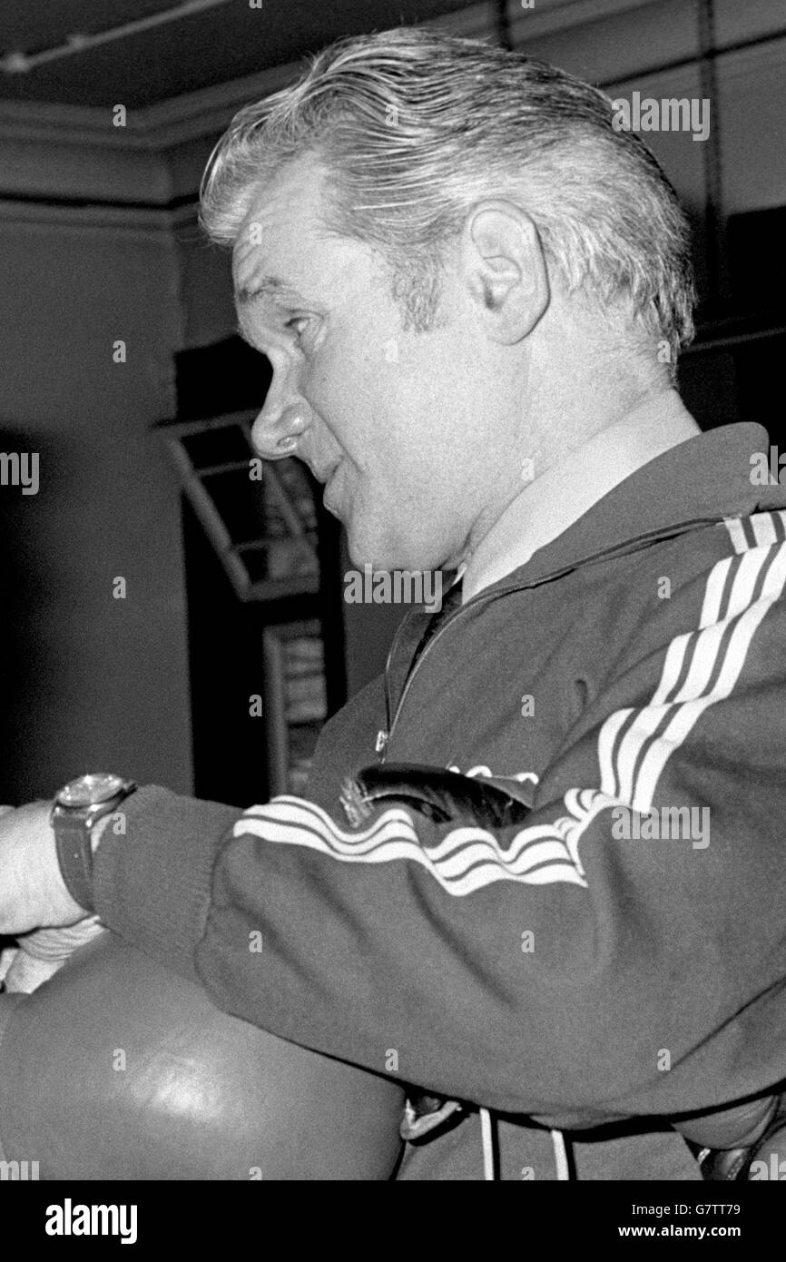 Andy Smith, Manager der Boxer Dave 'Boy' Green und Joe Bugner Stockfoto