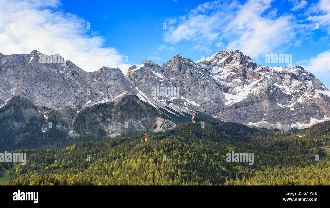 Zugspitze Gipfel Deutschlands Stockfoto