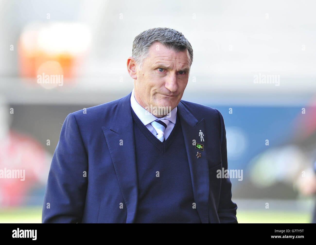 Der Manager von Coventry City, Tony Mowbray, während des Sky Bet League One Matches in Ashton Gate, Bristol. DRÜCKEN Sie VERBANDSFOTO. Bilddatum: Samstag, 18. April 2015. Siehe PA Geschichte FUSSBALL Bristol City. Bildnachweis sollte lauten: PA Wire. Stockfoto