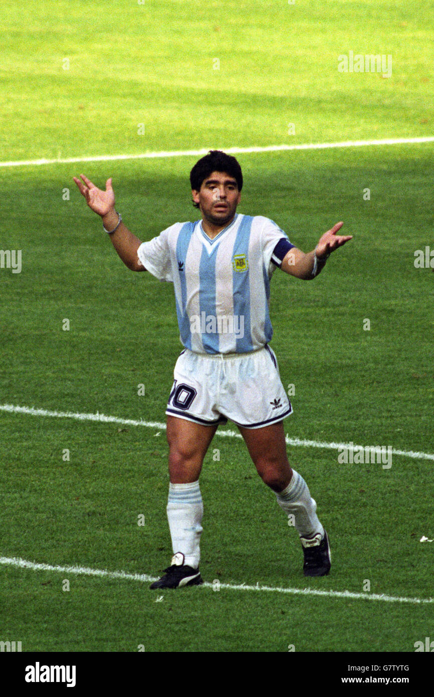 Fußball - Welt Cup Italia 1990 - zweite Runde - Argentinien V Brasilien - Stadio Delle Alpi Stockfoto