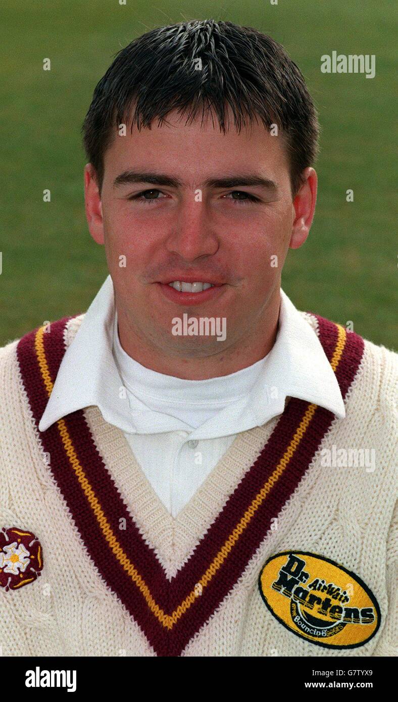 Cricket ... Northamptonshire C.C.C. Photocall. David Roberts, Northamptonshire C.C.C. Stockfoto