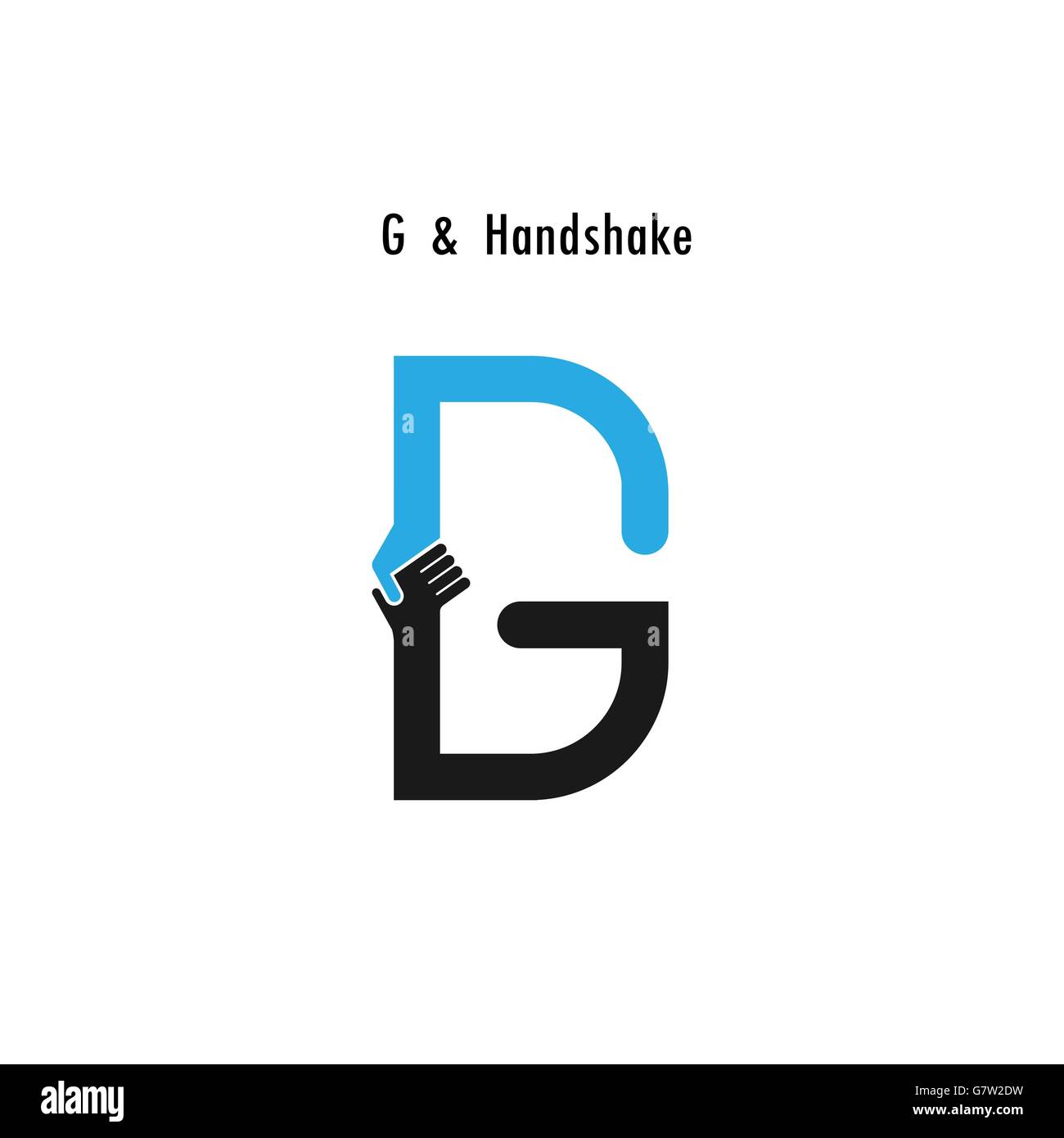 Kreative G-Symbol abstrakte Logo Design Vektor Briefvorlage. Business-Angebot, Partnerschaft-Symbol. Corporate Business und Industrie l Stock Vektor