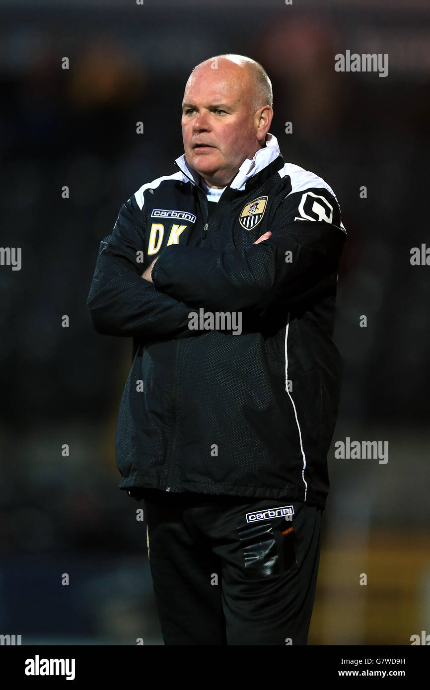 Soccer - Sky Bet League One - Notts County / Preston North End - Meadow Lane. Notts County Assistant Manager, David Kevan Stockfoto