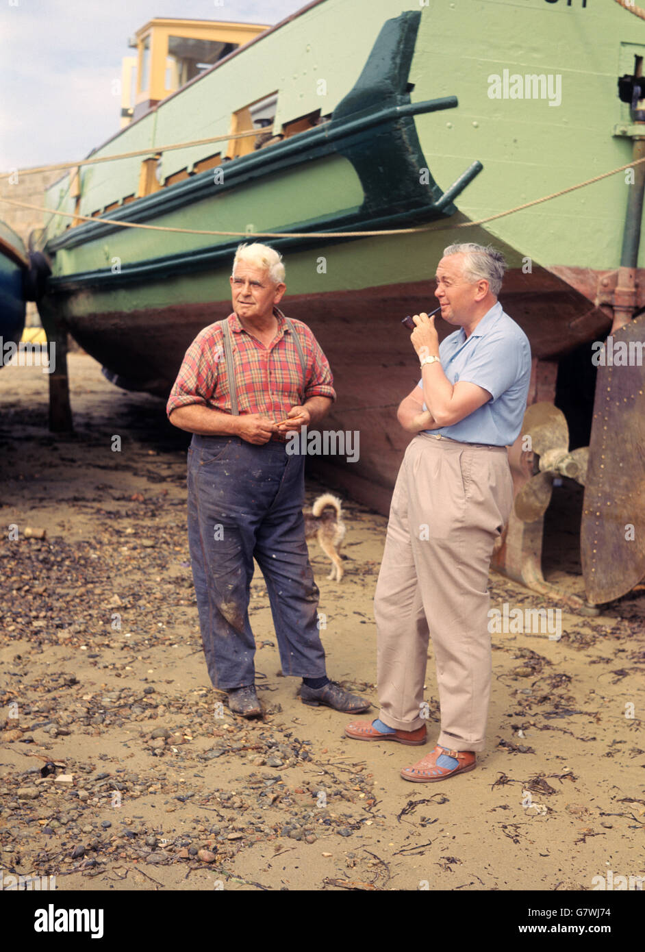 Politik - Premierminister im Urlaub - Isles of Scilly Stockfoto