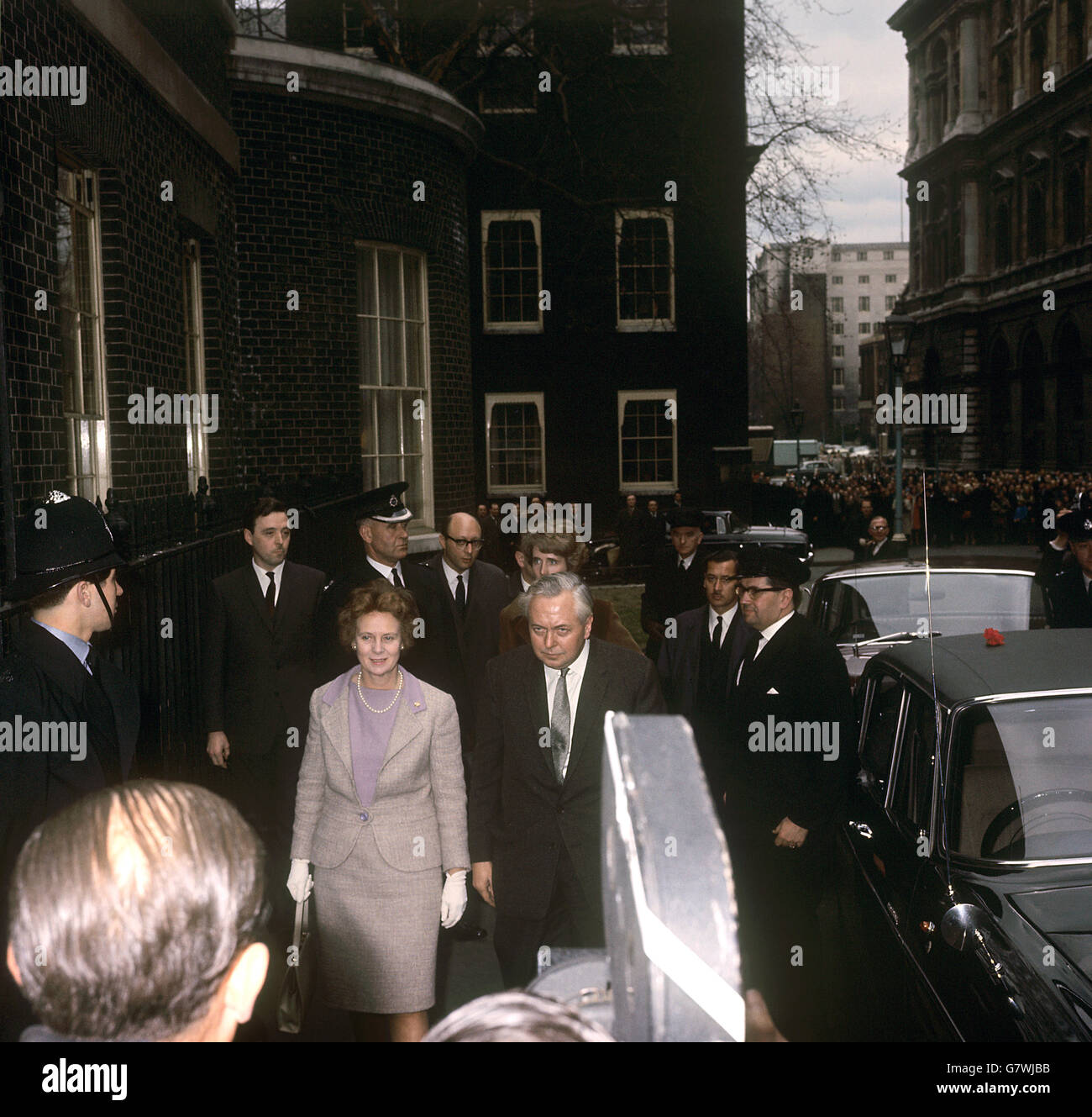 Politik - Parlamentswahl 1966-10 Downing Street Stockfoto